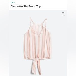 Luq Charlotte Tie Front Top